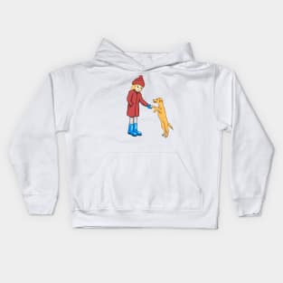 Girl and dog Kids Hoodie